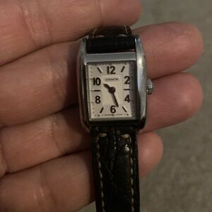 Coach Women's Quartz Analog Strap Watch black Leather Band 0241